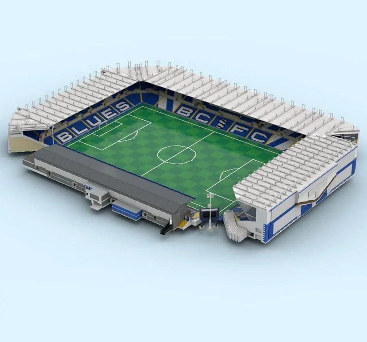 Alt view image 3 of 3 - ZITIANYOUBUILD Custom MOC-85499 UK Famous Football Stadium Building Blocks Set (49818PCS)