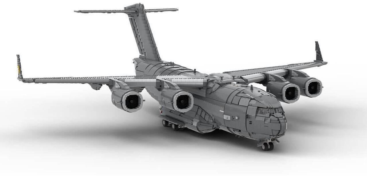 Alt view image 3 of 3 - ZITIANYOUBUILD Custom MOC-193079 C-17 Globemaster III Transport Aircraft Military 17313 Parts