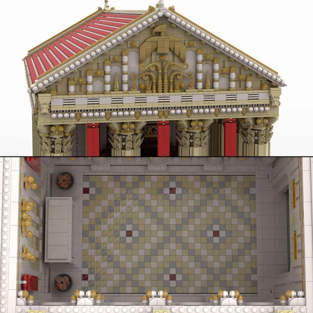 Alt view image 3 of 3 - ZITIANYOUBUILD Custom MOC-136729 UCS Ancient Roman Temple (20179 Parts) Toys Gift for Christmas