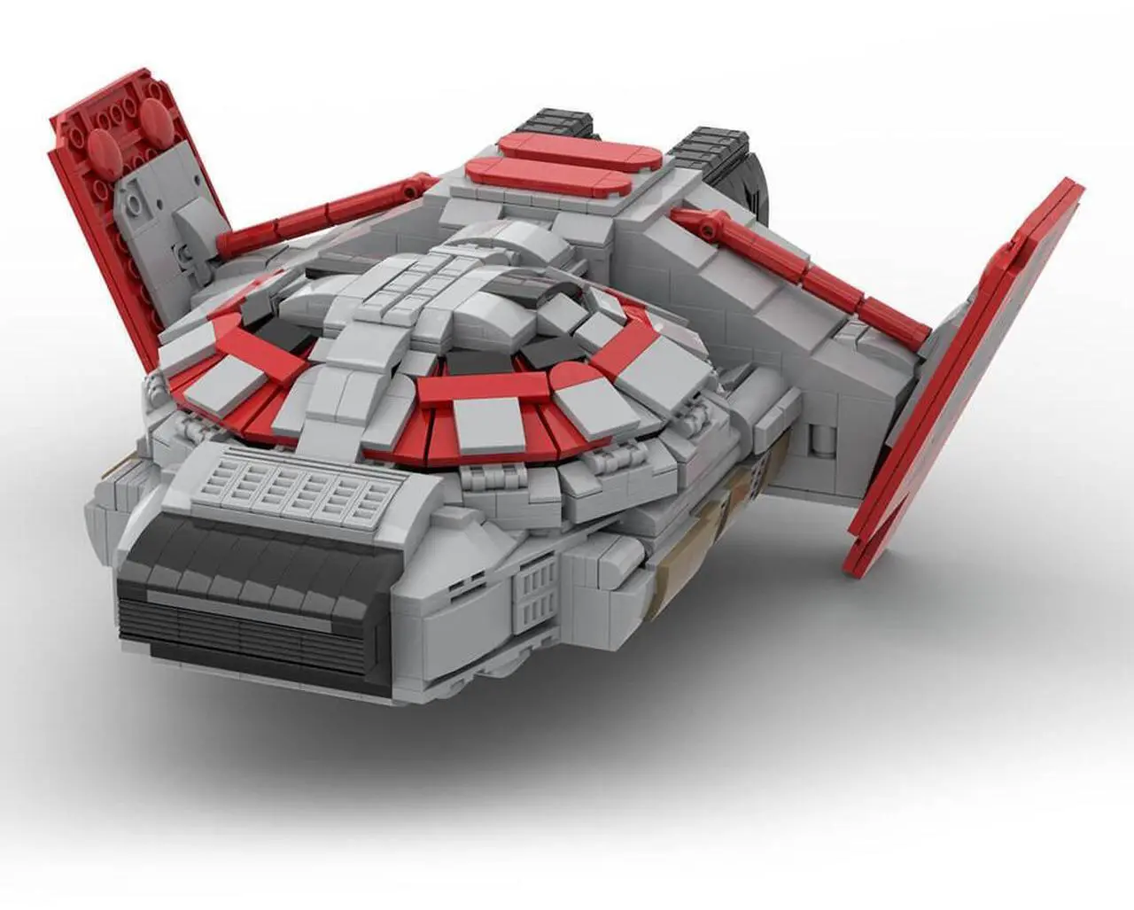 Main image of ZITIANYOUBUILD Custom MOC-144321 Terran -Valkyrie Mini Spaceship Model (1269 Parts)