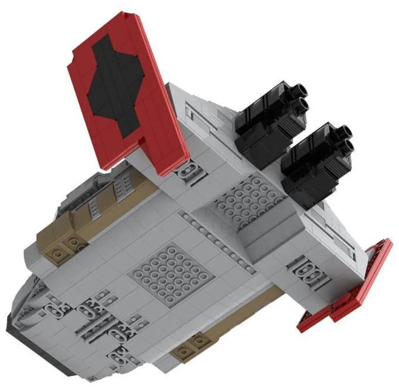 Alt view image 3 of 3 - ZITIANYOUBUILD Custom MOC-144321 Terran -Valkyrie Mini Spaceship Model (1269 Parts)