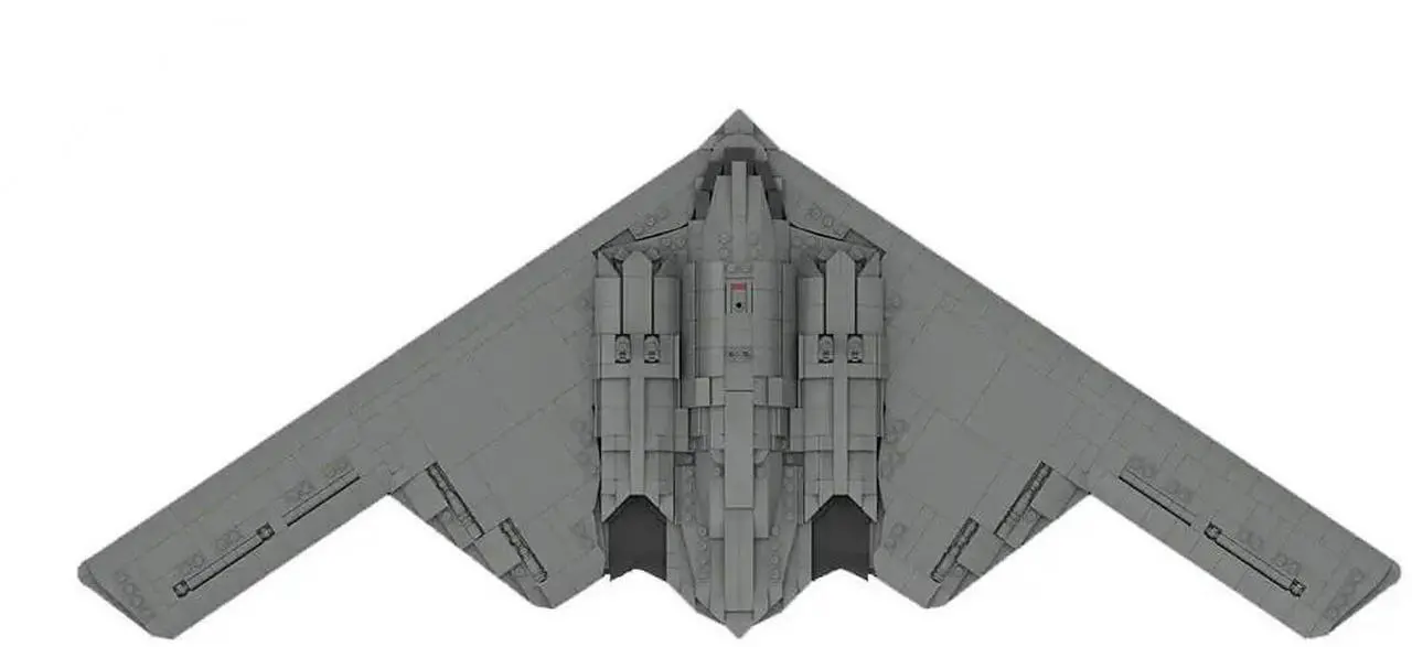 Alt view image 2 of 3 - ZITIANYOUBUILD Custom MOC-166363 B-2 Spirit Stealth Bomber With Weapons Bag 1913 Parts