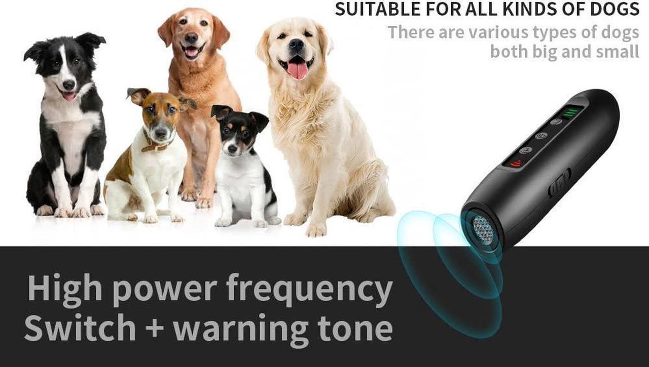 Alt view image 3 of 7 - Ultrasonic Hand-held Barking Device | Dog bite Repellent Anti bark | Stick Stop Barking Device Portable Dog,Trainer LED lamp