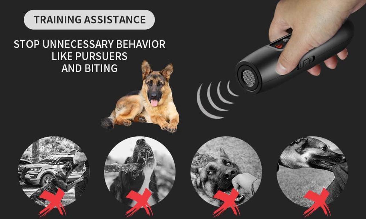 Alt view image 4 of 7 - Ultrasonic Hand-held Barking Device | Dog bite Repellent Anti bark | Stick Stop Barking Device Portable Dog,Trainer LED lamp
