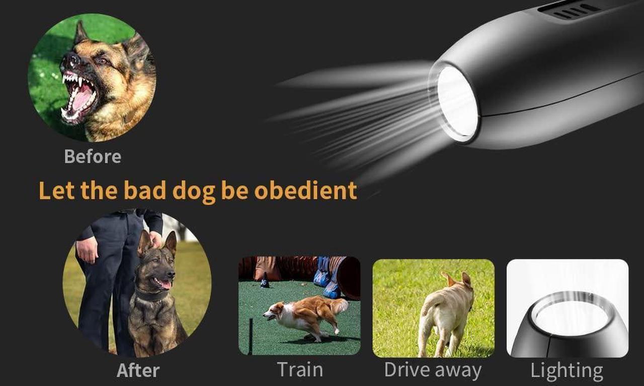 Alt view image 5 of 7 - Ultrasonic Hand-held Barking Device | Dog bite Repellent Anti bark | Stick Stop Barking Device Portable Dog,Trainer LED lamp