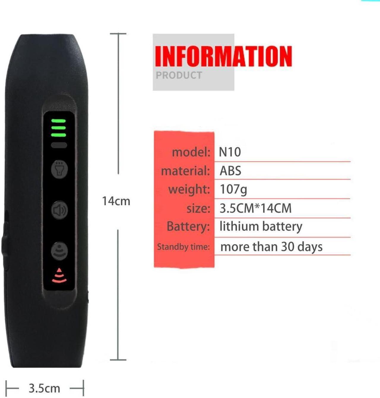 Alt view image 2 of 7 - Ultrasonic Hand-held Barking Device | Dog bite Repellent Anti bark | Stick Stop Barking Device Portable Dog,Trainer LED lamp