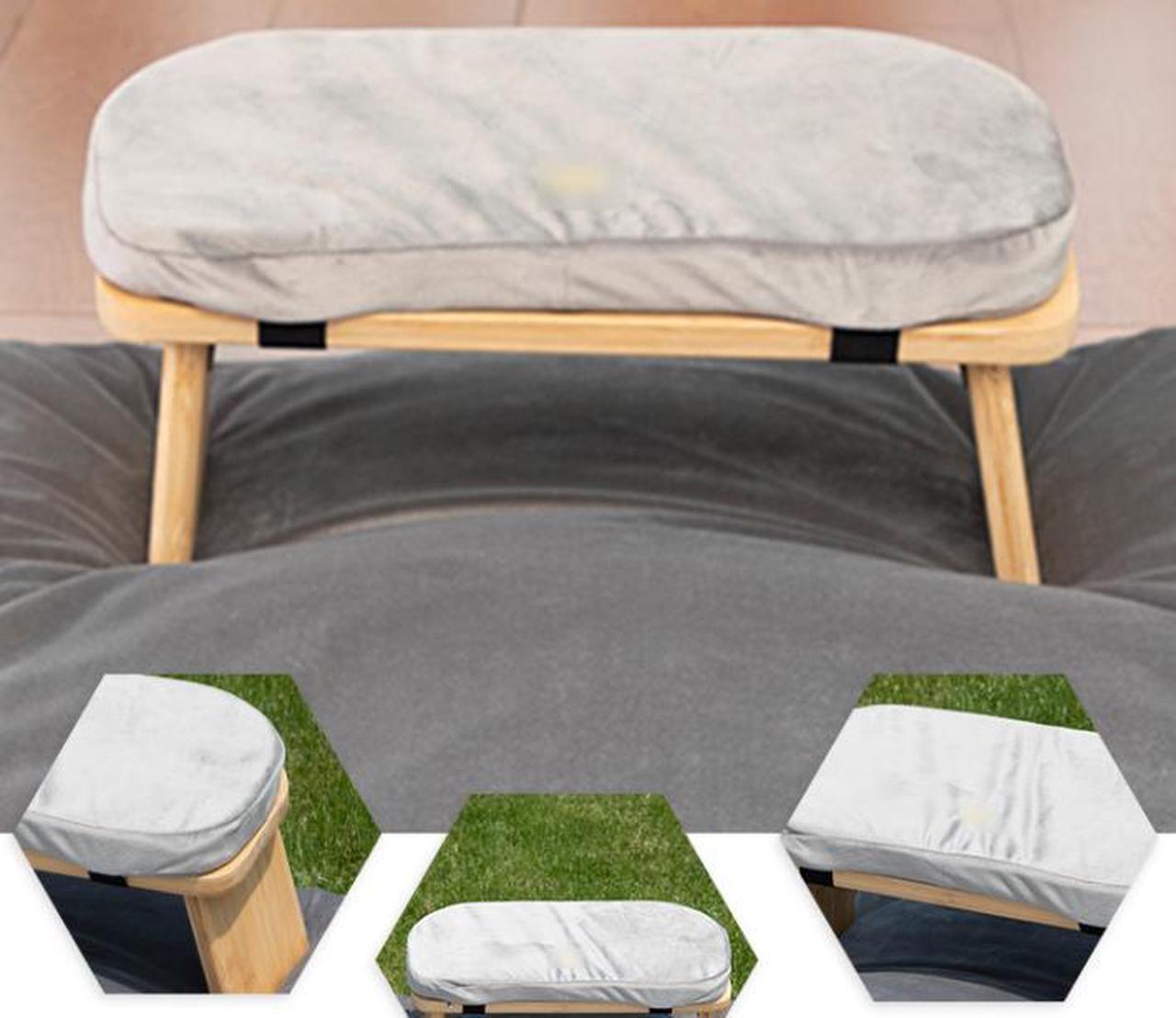 Main image of Yoga Meditation Bench Meditation Kneeling Stool with Foldable Legs Ergonomic Bamboo Seiza Yoga Benches Wooden Meditation Chair for Praying Folding Prayer Kneeler Seat