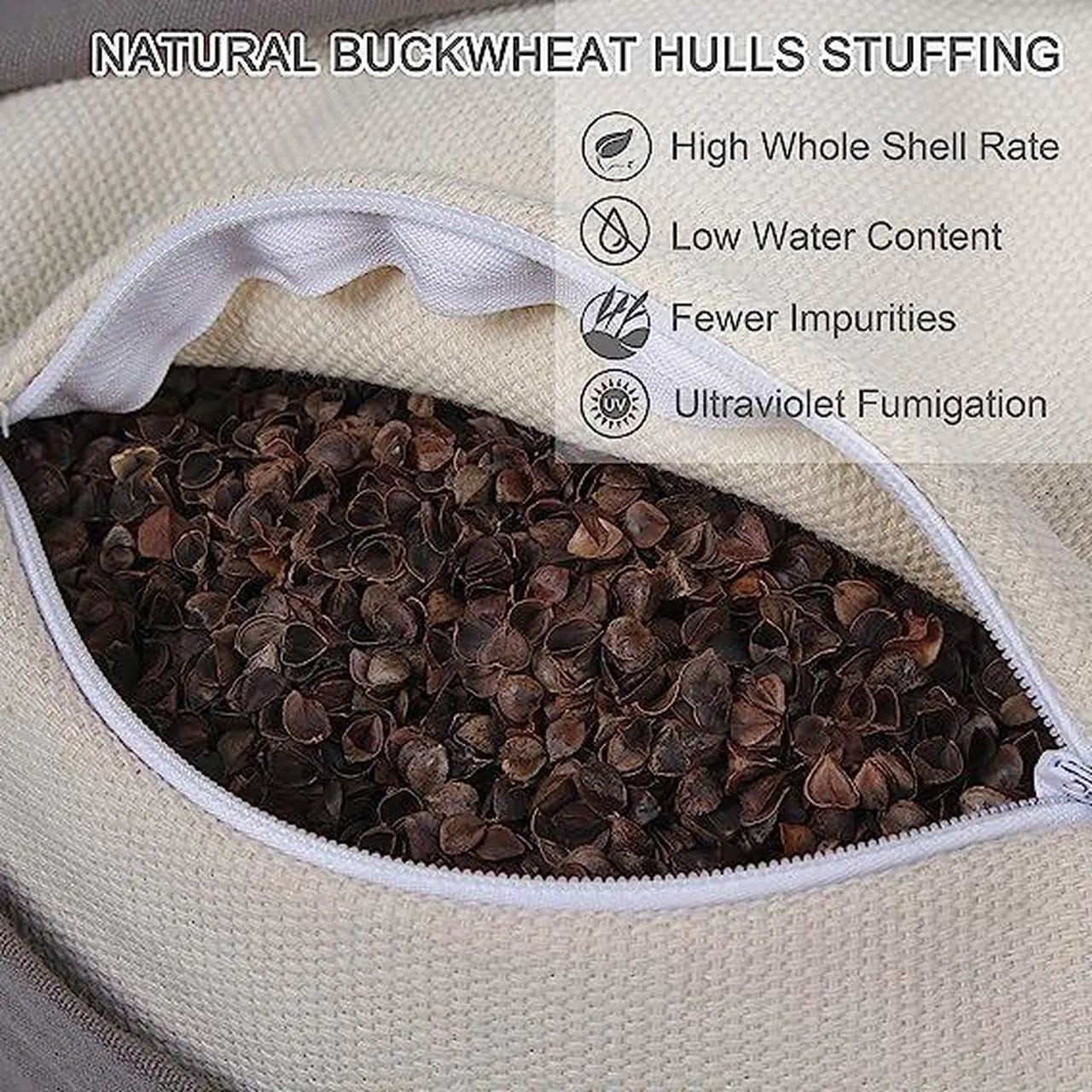 Alt view image 5 of 7 - Vacuum-packed Buckwheat Home Meditation Yoga cushion Comfortable soft round yoga cushion