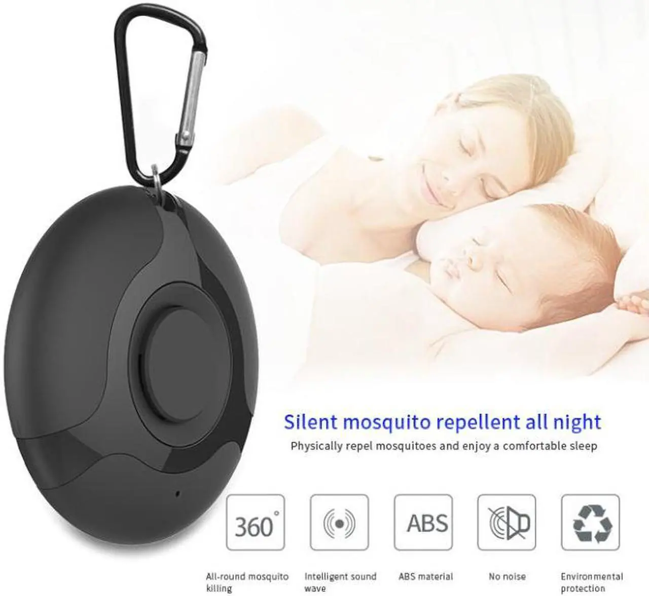 Alt view image 2 of 7 - Mosquito Repellent Bug Zapper Portable Intelligent Ultrasonic Insect Repellent Mosquito Zapper Ultrasonic Outdoor Mosquito Repellent Outdoor Zapper Mosquito Can be Hung Zapper