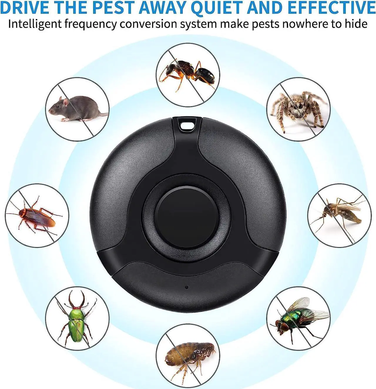 Main image of Mosquito Repellent Bug Zapper Portable Intelligent Ultrasonic Insect Repellent Mosquito Zapper Ultrasonic Outdoor Mosquito Repellent Outdoor Zapper Mosquito Can be Hung Zapper