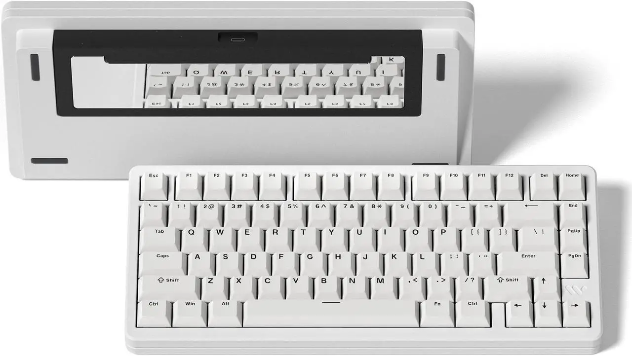 Main image of Womier SK75 75% Keyboard, Wireless Mechanical Gaming Keyboard with Full Aluminum, VIA Custom Keyboard, Pre-lubed POM Switches RGB Creamy Gaming Keyboard, 3-Modes Gasket Hot Swappable Keyboard, White