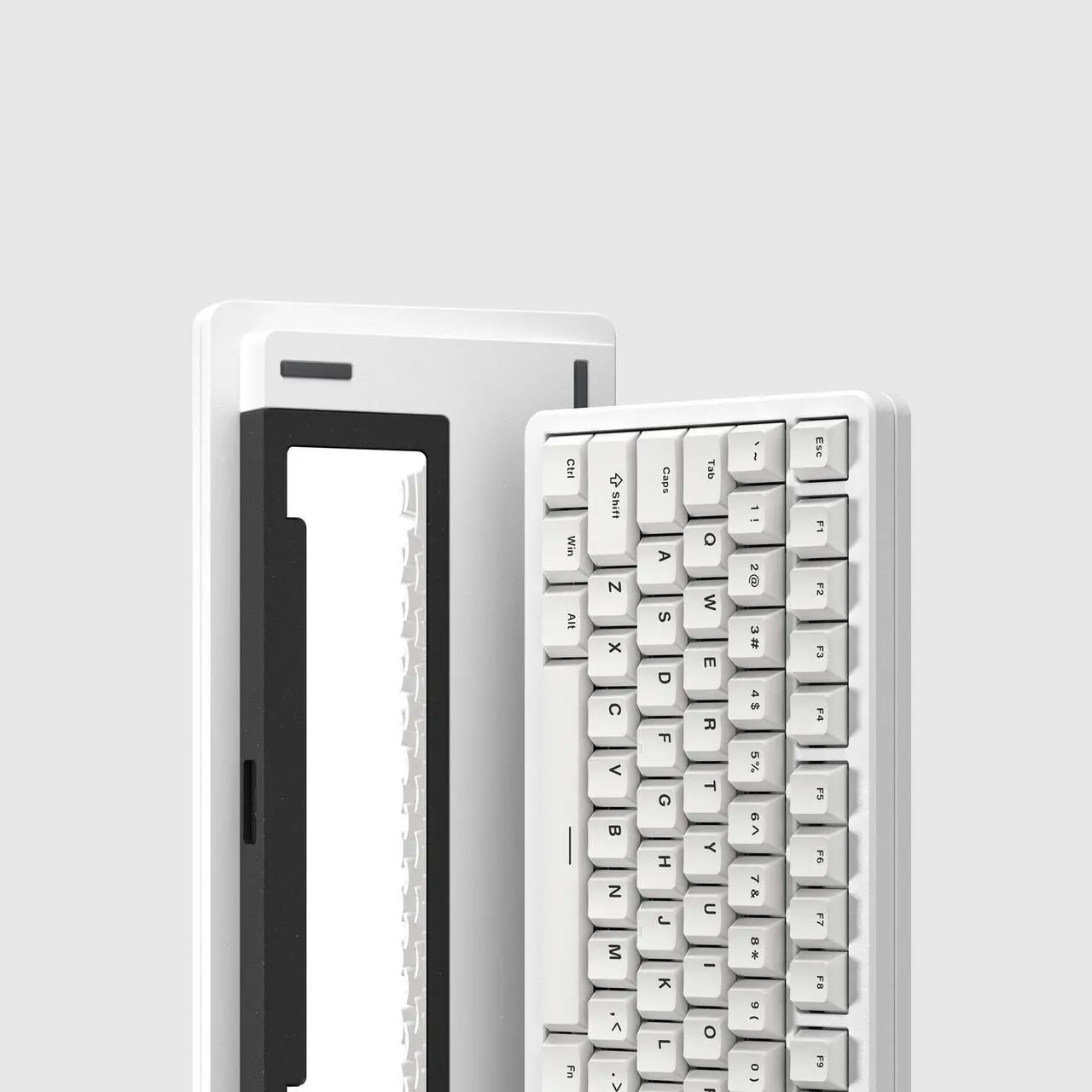 Alt view image 2 of 6 - Womier SK75 75% Keyboard, Wireless Mechanical Gaming Keyboard with Full Aluminum, VIA Custom Keyboard, Pre-lubed POM Switches RGB Creamy Gaming Keyboard, 3-Modes Gasket Hot Swappable Keyboard, White