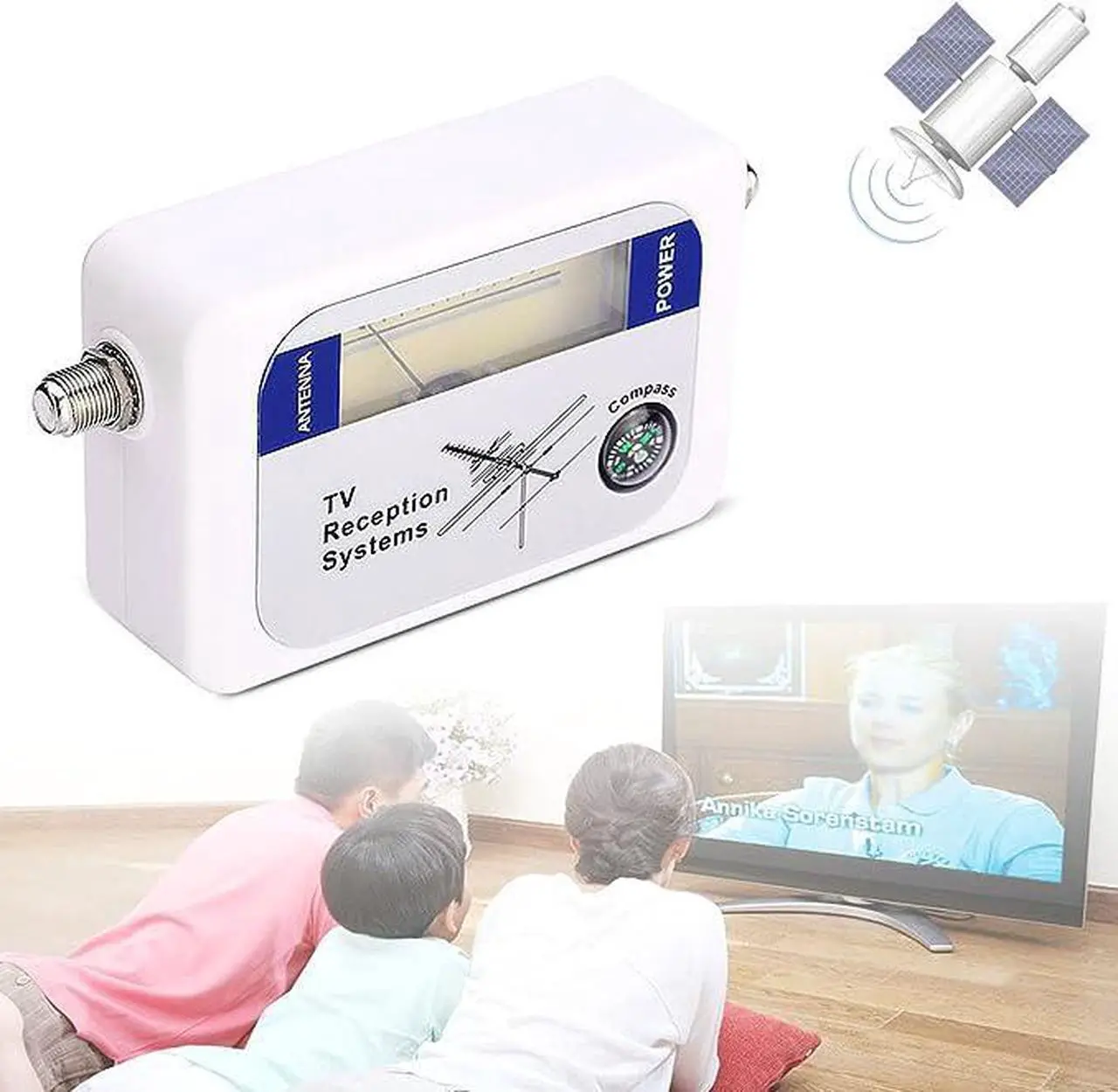 Alt view image 6 of 6 - Signal Finder, Mini Finder Digital Aerial Terrestrial TV Antenna Signal Strength Meter Detector Receiver for Remote Satellite Antennas, 4.92 x 2.52 x 1.38inch