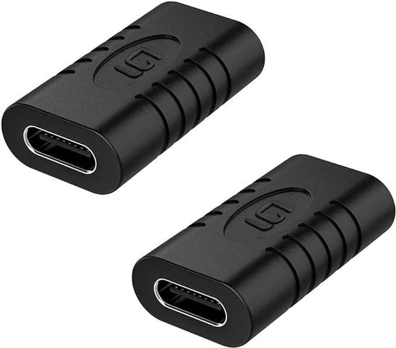 Main image of USB C Coupler, Female to Female Adapter [2 Pack] USB-C Type C USB 3.1 Extender Extension Connector, Transfer Data 10Gbps and 100W Power for Laptop, Smartphone, Tablet