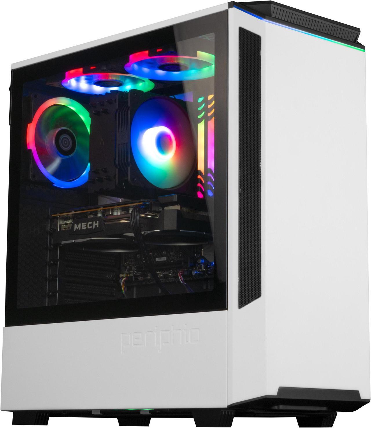 Main image of Periphio Metatron Prebuilt Gaming PC - Radeon RX 7600 (8GB) Graphics | Intel Core i5-12400F (4.4GHz Turbo) | 1TB M.2 NVME SSD | 32GB DDR4 RAM | Windows 11 Ready Gaming Desktop | WiFi + BT