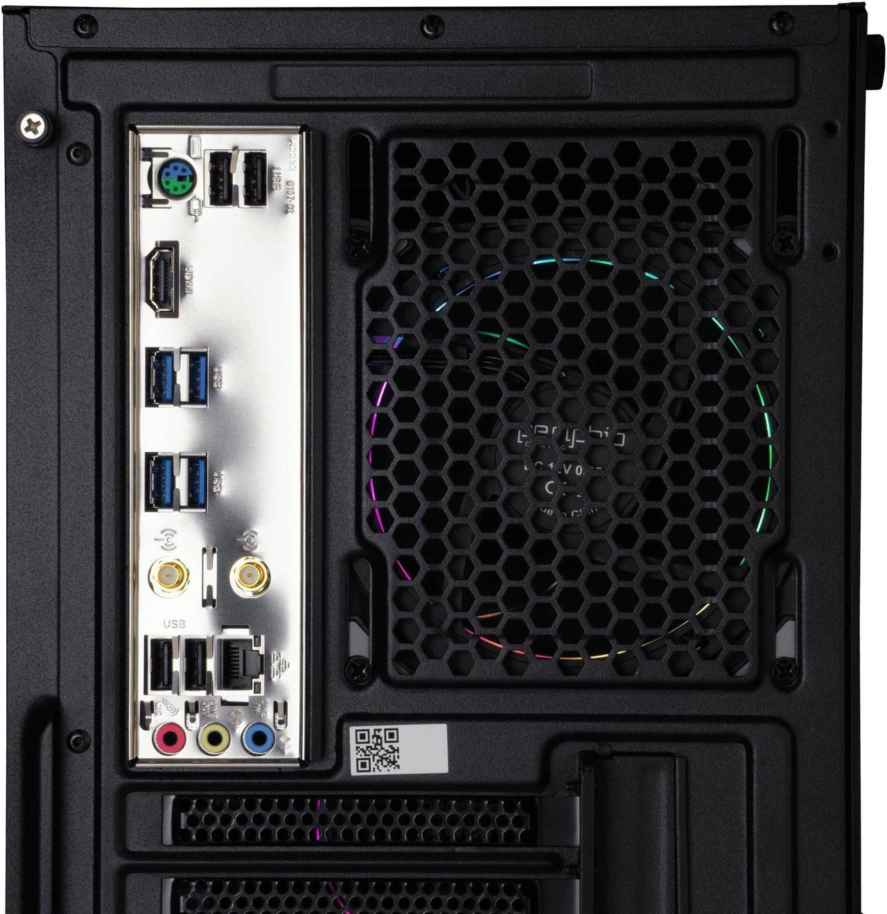 Alt view image 7 of 7 - Periphio Terra Prebuilt Gaming PC |AMD Ryzen 5 5600G (4.4GHz Turbo) | Radeon Vega 7 Graphics | 4TB Solid State SSD | 64GB DDR4 RAM | Windows 11 Gaming Desktop  | WiFi + BT