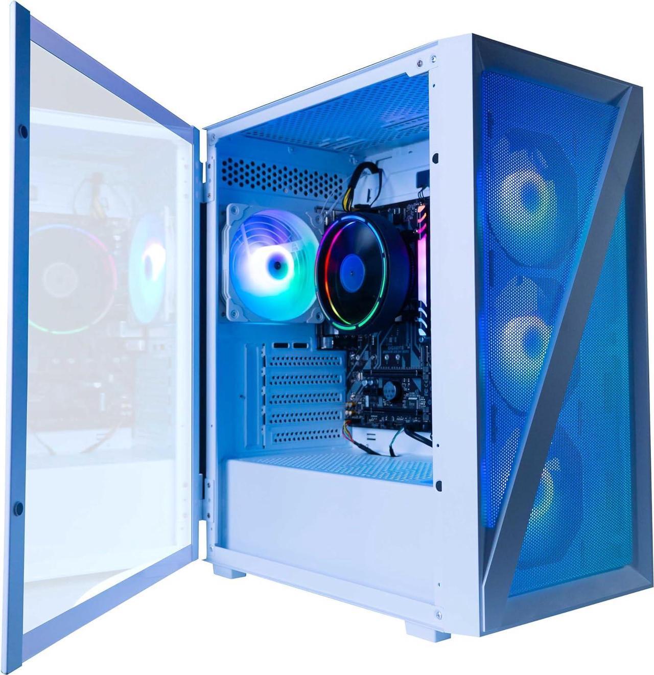 Alt view image 4 of 5 - Periphio Castle Prebuilt Gaming PC |AMD Ryzen 7 5700G (4.6GHz Turbo) | Radeon Vega 8 Graphics | 4TB Solid State SSD | 16GB DDR4 RAM | Windows 11 Gaming Desktop Computer Tower | WiFi + BT