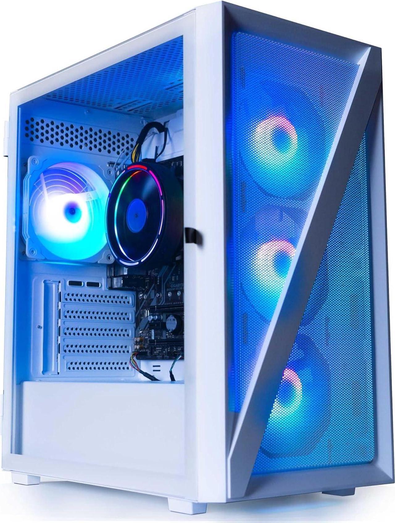 Main image of Periphio Castle Prebuilt Gaming PC |AMD Ryzen 7 5700G (4.6GHz Turbo) | Radeon Vega 8 Graphics | 4TB Solid State SSD | 16GB DDR4 RAM | Windows 11 Gaming Desktop Computer Tower | WiFi + BT