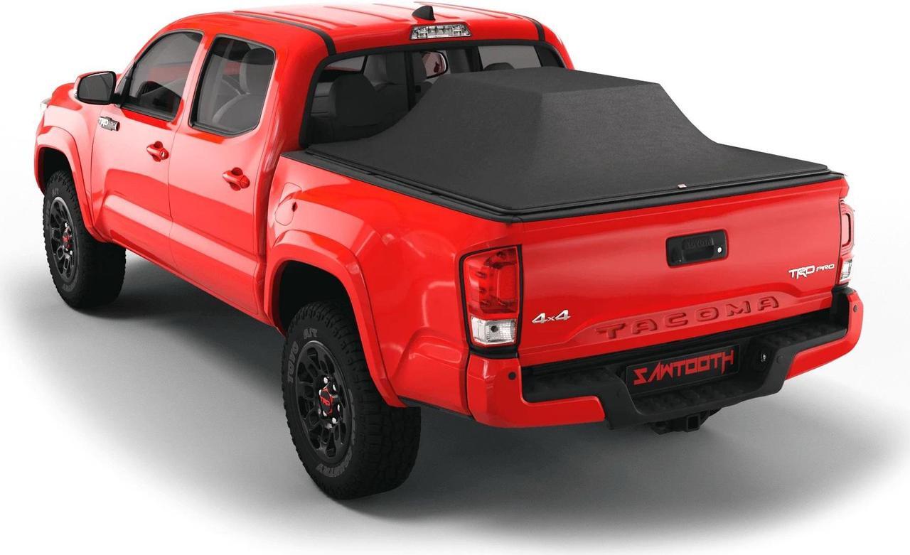 Main image of Sawtooth Expandable Tonneau Cover | Truck Bed Cover | Compatible with Fits 2005-2015 Toyota Tacoma (6'-2" Bed)