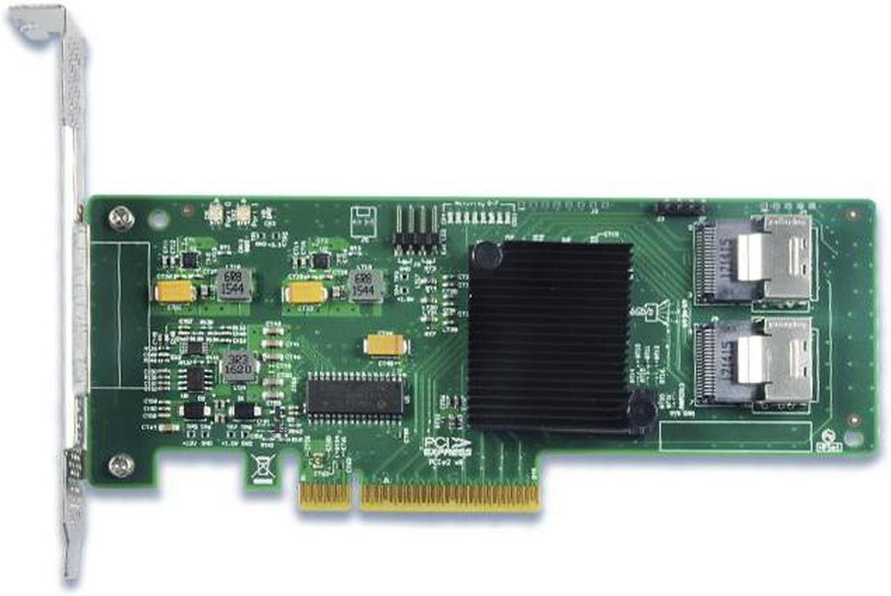 PCIe ×8 to 8-Port internal 6Gb/s SAS/SATA miniSAS SFF-8087 RAID Adapter