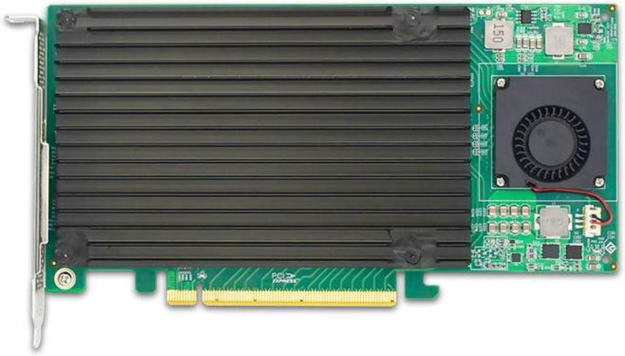 shinreal PCIe 3.0 x16 to 4 xM.2 NVMe SSD Adapter Card with heatsink