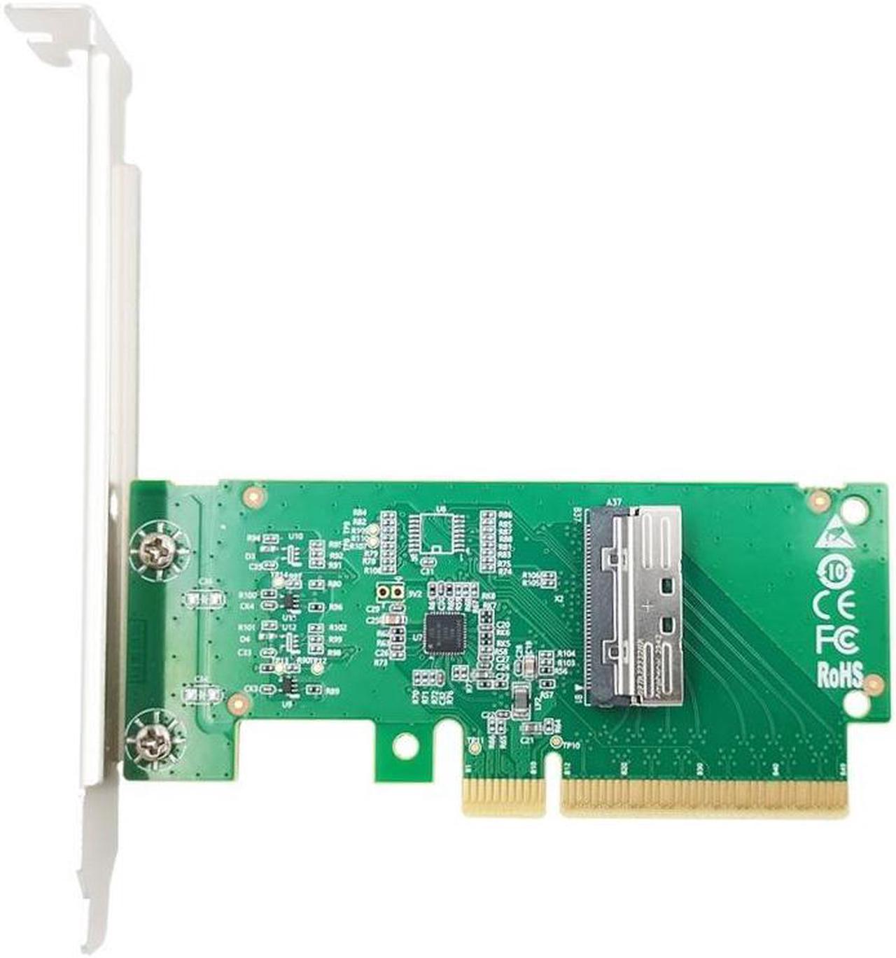 Shinreal PCIe5.0 x8 to MCIO 8i NVMe adapter