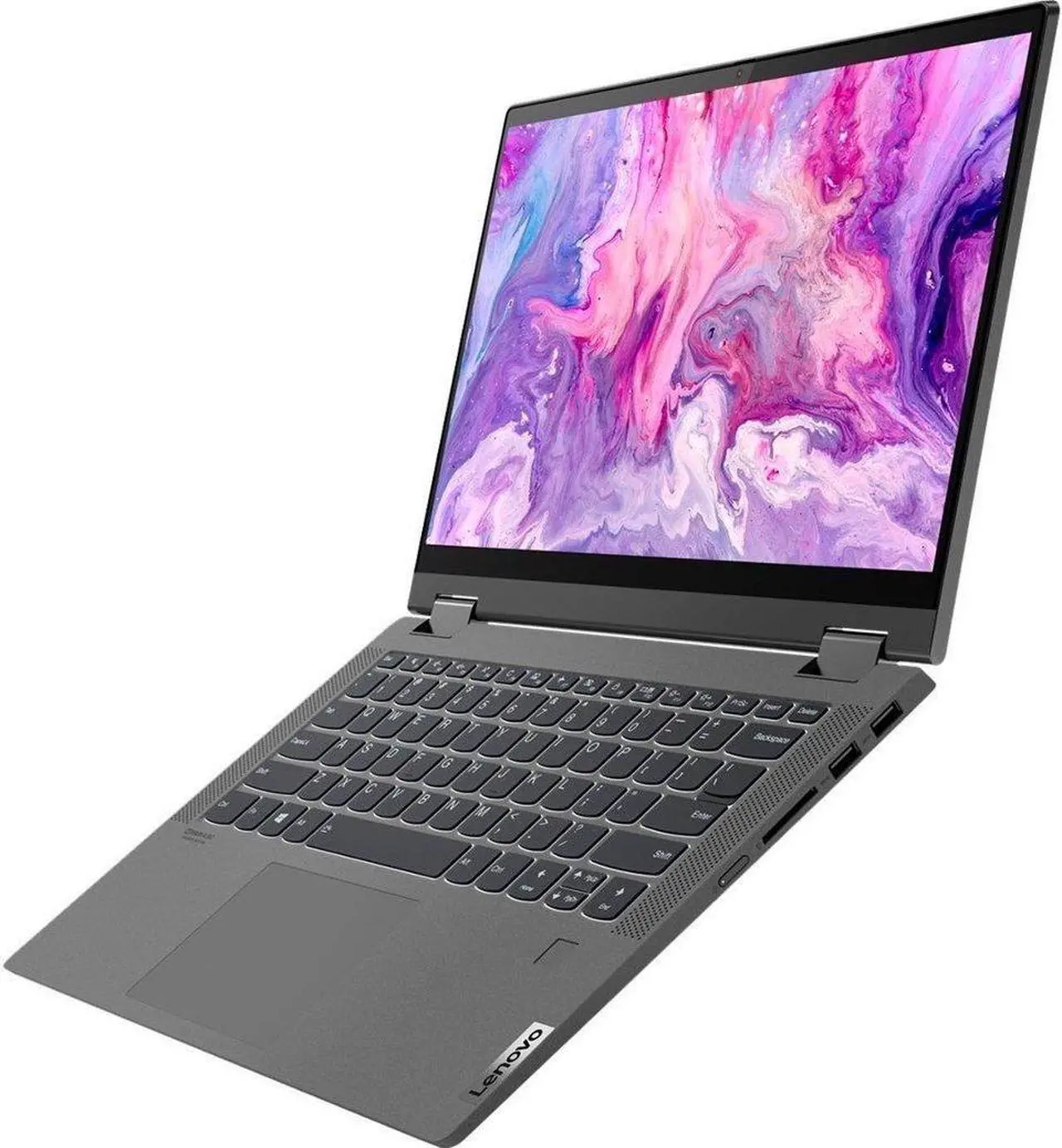 Alt view image 3 of 7 - Lenovo IdeaPad Flex 5 15.6" Full HD 2-in-1 Touchscreen Intel Iris Xe Graphics Intel core i5-1135G7 8GB DDR4 RAM 512GB SSD Fingerprint reader Backlit Keyboard USB 3.2 Windows 11 Home Graphite Gray