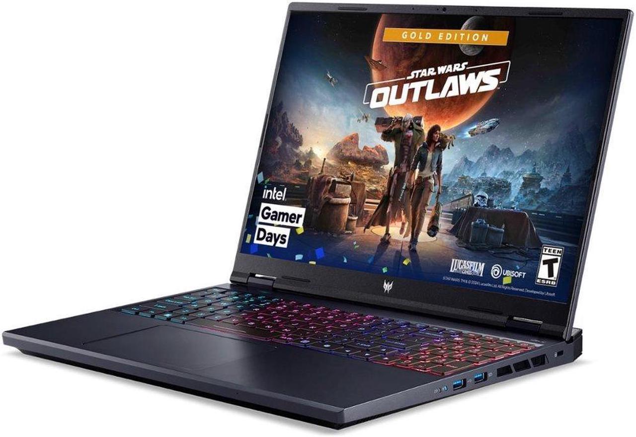 Alt view image 3 of 7 - Acer Predator Helios Neo 16 WUXGA IPS 165Hz Gaming NVIDIA GeForce RTX 4060 Intel Core i9-14900HX 64GB DDR5 RAM 2TB SSD HDMI Thunderbolt 4ZONE RGB Backlit Windows 11 Pro Black