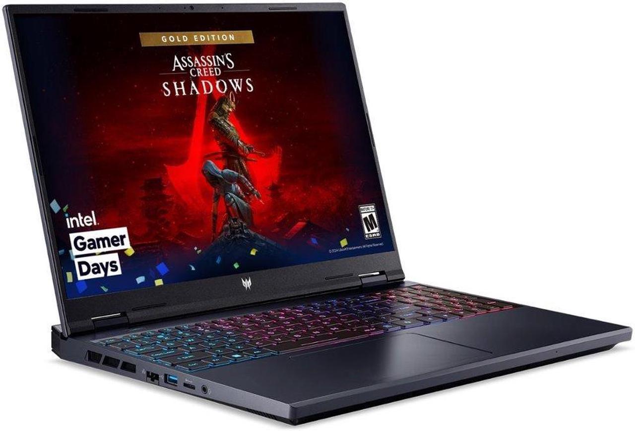 Alt view image 2 of 7 - Acer Predator Helios Neo 16 WUXGA IPS 165Hz Gaming NVIDIA GeForce RTX 4060 Intel Core i9-14900HX 64GB DDR5 RAM 2TB SSD HDMI Thunderbolt 4ZONE RGB Backlit Windows 11 Pro Black