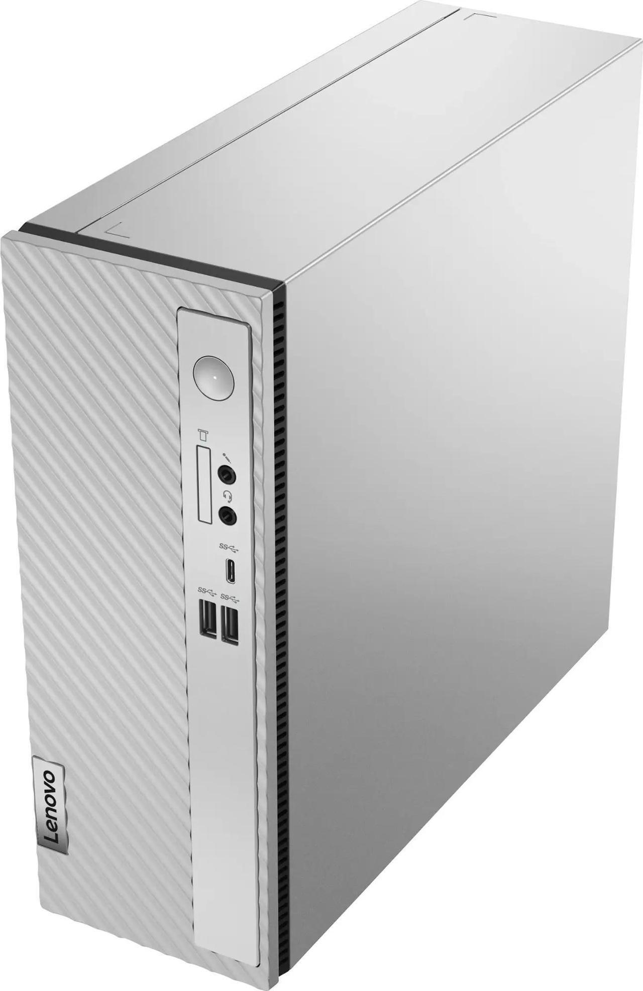 Alt view image 3 of 7 - Lenovo IdeaCentre 3 Desktop Compact Tower Intel Core i5-14400 Intel UHD Graphics 730 32GB RAM 1TB SSD USB-A 2.0 USB-A 3.2 USB-C 3.2 HDMI Bluetooth Wi-Fi 6 Mouse & Keyboard Windows 11 Home Grey