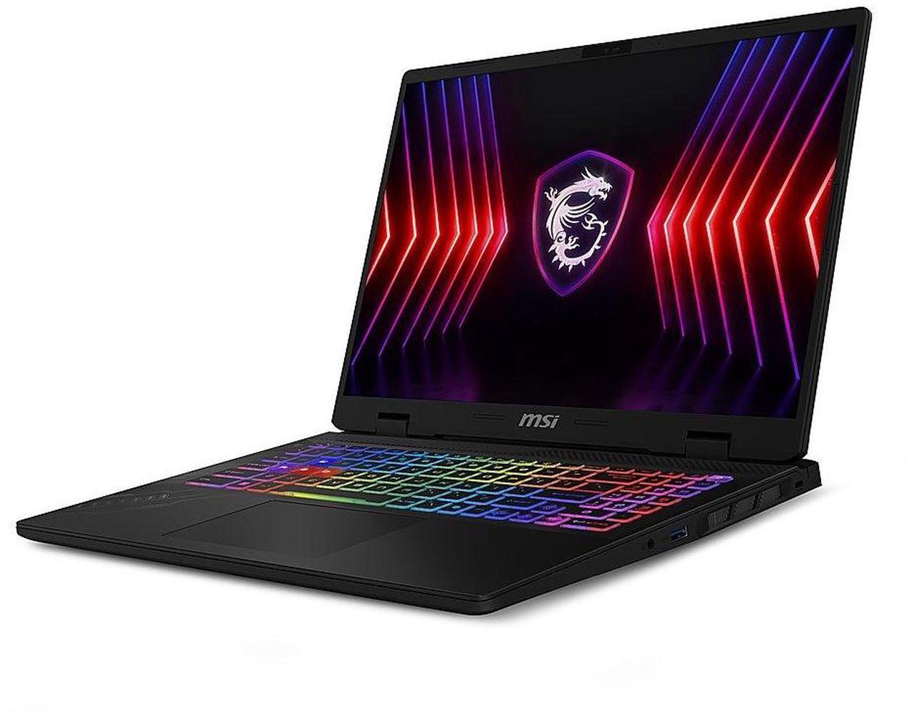 Alt view image 3 of 7 - MSI Crosshair 16" 144hz FHD+ Gaming Laptop NVIDIA GeForce RTX 4070 Intel core i7-14650HX (Beat i9-13900HX) 64GB DDR5 RAM 2TB SSD RGB KB HDMI 2.1 DP 1.4 USB-C 3.2 Bluetooth Wi-Fi Windows 11 Pro Gray