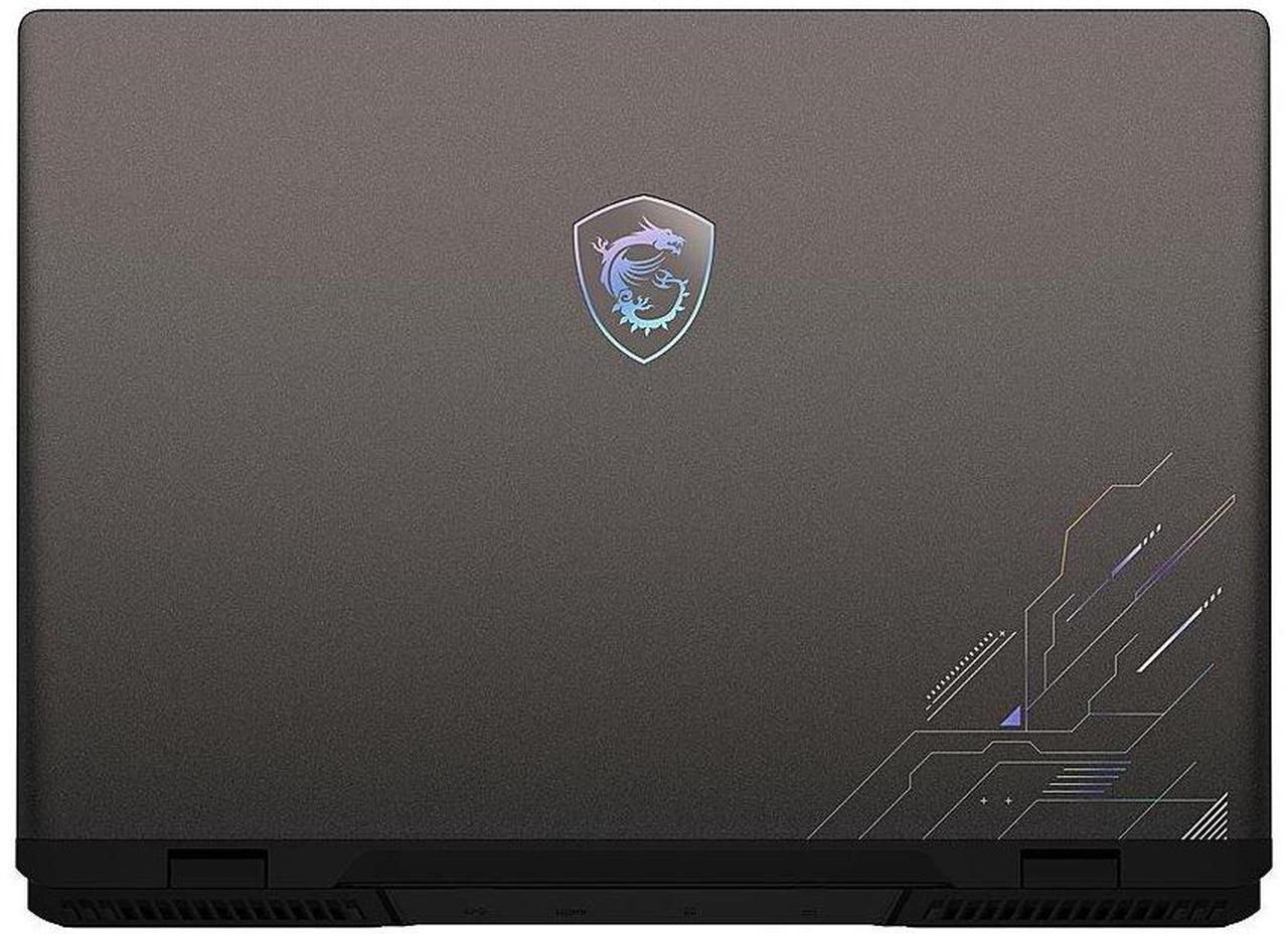 Alt view image 7 of 7 - MSI Crosshair 16" 144hz FHD+ Gaming Laptop NVIDIA GeForce RTX 4070 Intel core i7-14650HX (Beat i9-13900HX) 64GB DDR5 RAM 2TB SSD RGB KB HDMI 2.1 DP 1.4 USB-C 3.2 Bluetooth Wi-Fi Windows 11 Pro Gray