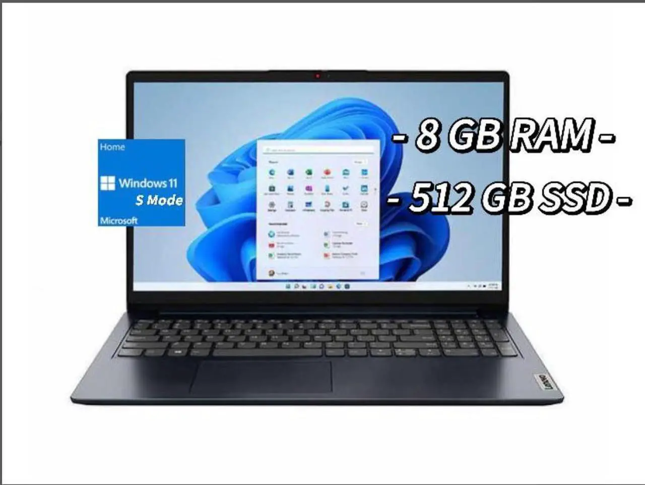 Alt view image 8 of 20 - Lenovo IdeaPad 1 15.6" Laptop - Intel Pentium Silver N6000 - 1080p - Windows 11 S Mode - Microsoft 365 Personal (1-Year Subscription) Notebook 82LX0050US