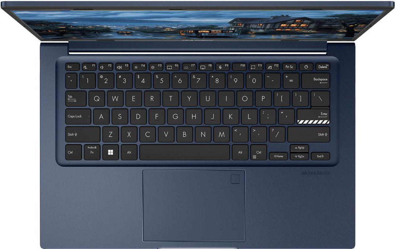 Alt view image 4 of 7 - ASUS Vivobook Laptop 14" Full HD Intel core 12th Gen i3-1215U 16GB RAM 2TB SSD Intel Iris Xe Graphics HDMI 1.4 USB-C 3.2 Bluetooth, Wi-Fi 6E Windows 11 Home Blue