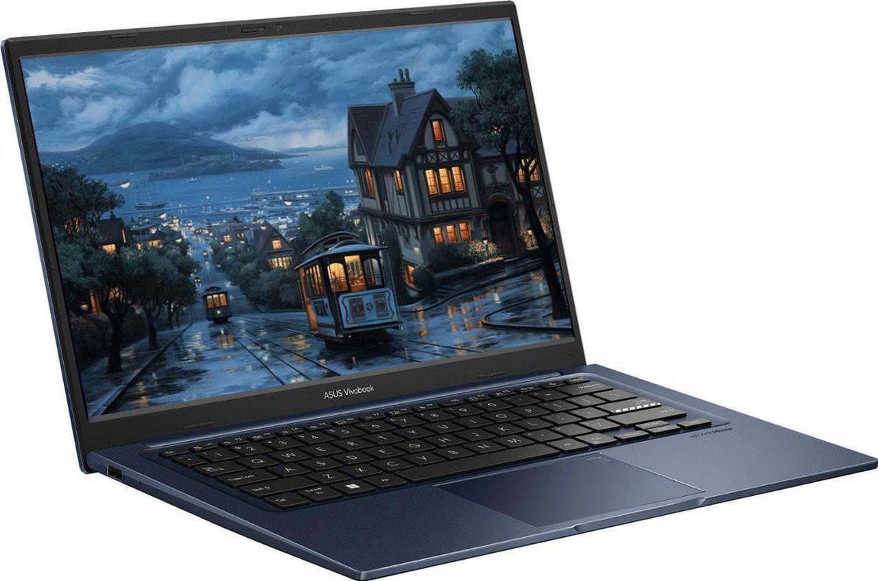 Alt view image 2 of 7 - ASUS Vivobook Laptop 14" Full HD Intel core 12th Gen i3-1215U 16GB RAM 2TB SSD Intel Iris Xe Graphics HDMI 1.4 USB-C 3.2 Bluetooth, Wi-Fi 6E Windows 11 Home Blue