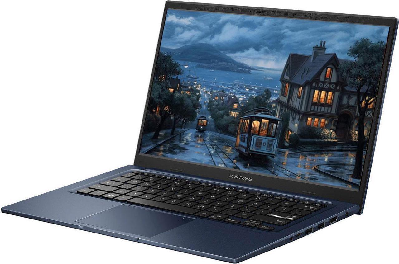 Alt view image 3 of 7 - ASUS Vivobook Laptop 14" Full HD Intel core 12th Gen i3-1215U 16GB RAM 2TB SSD Intel Iris Xe Graphics HDMI 1.4 USB-C 3.2 Bluetooth, Wi-Fi 6E Windows 11 Home Blue