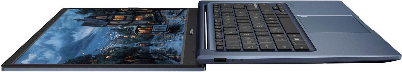 Alt view image 7 of 7 - ASUS Vivobook Laptop 14" Full HD Intel core 12th Gen i3-1215U 16GB RAM 2TB SSD Intel Iris Xe Graphics HDMI 1.4 USB-C 3.2 Bluetooth, Wi-Fi 6E Windows 11 Home Blue