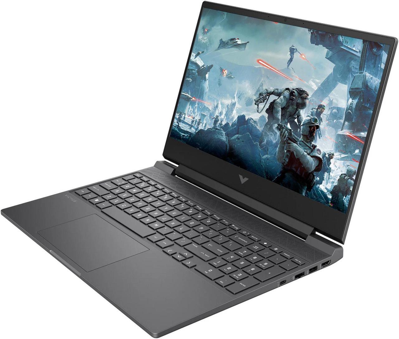 Alt view image 4 of 7 - HP Victus 15.6" FHD 144Hz Gaming NVIDIA GeForce RTX 4050 AMD Ryzen 5-8645HS 32GB DDR5 RAM 1TB SSD USB-C HDMI Wi-Fi 6 Bluetooth 5.3 Backlit keyboard Windows 11 Home Mica Silver | Mouse PAD