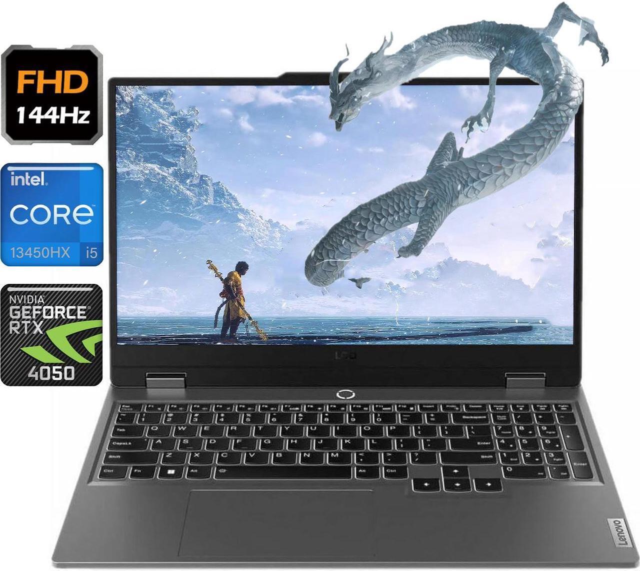 Main image of Lenovo LOQ Gaming 15.6" FHD 144Hz NVIDIA GeForce RTX 4050 GDDR6 Intel Core i5-13450HX (Beats i7-12700H) 32GB DDR5 RAM 1TB SSD Backlit Wi-Fi 6 Bluetooth 5.1 HDMI Windows 11 Pro Grey