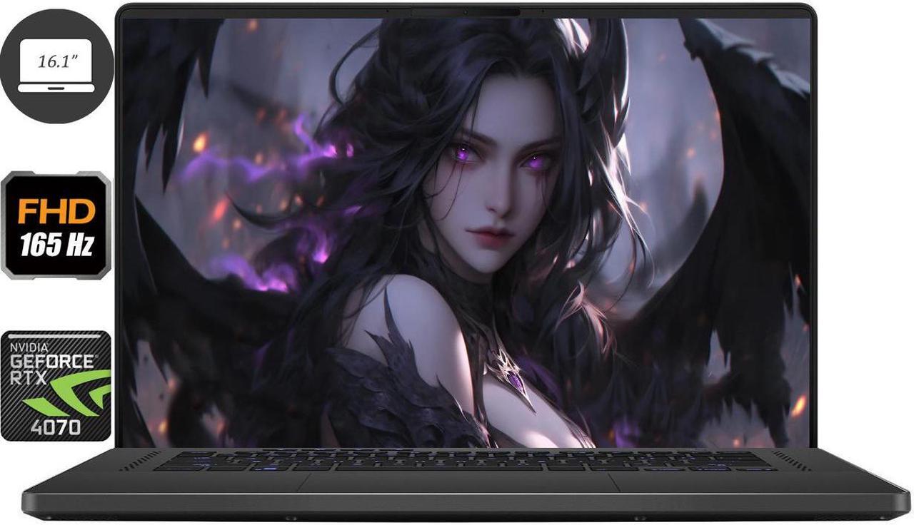 Main image of ASUS ROG Zephyrus G16 Gaming 16" 165Hz FHD NVIDIA GeForce RTX 4070 Intel Core i7 13620H (Beats i9-12900H) 48GB RAM 2TB SSD RGB Backlit HDMI 2.1 USB-C 3.2 Thunderbolt 4 Wi-Fi 6E Windows 11 Home Gray