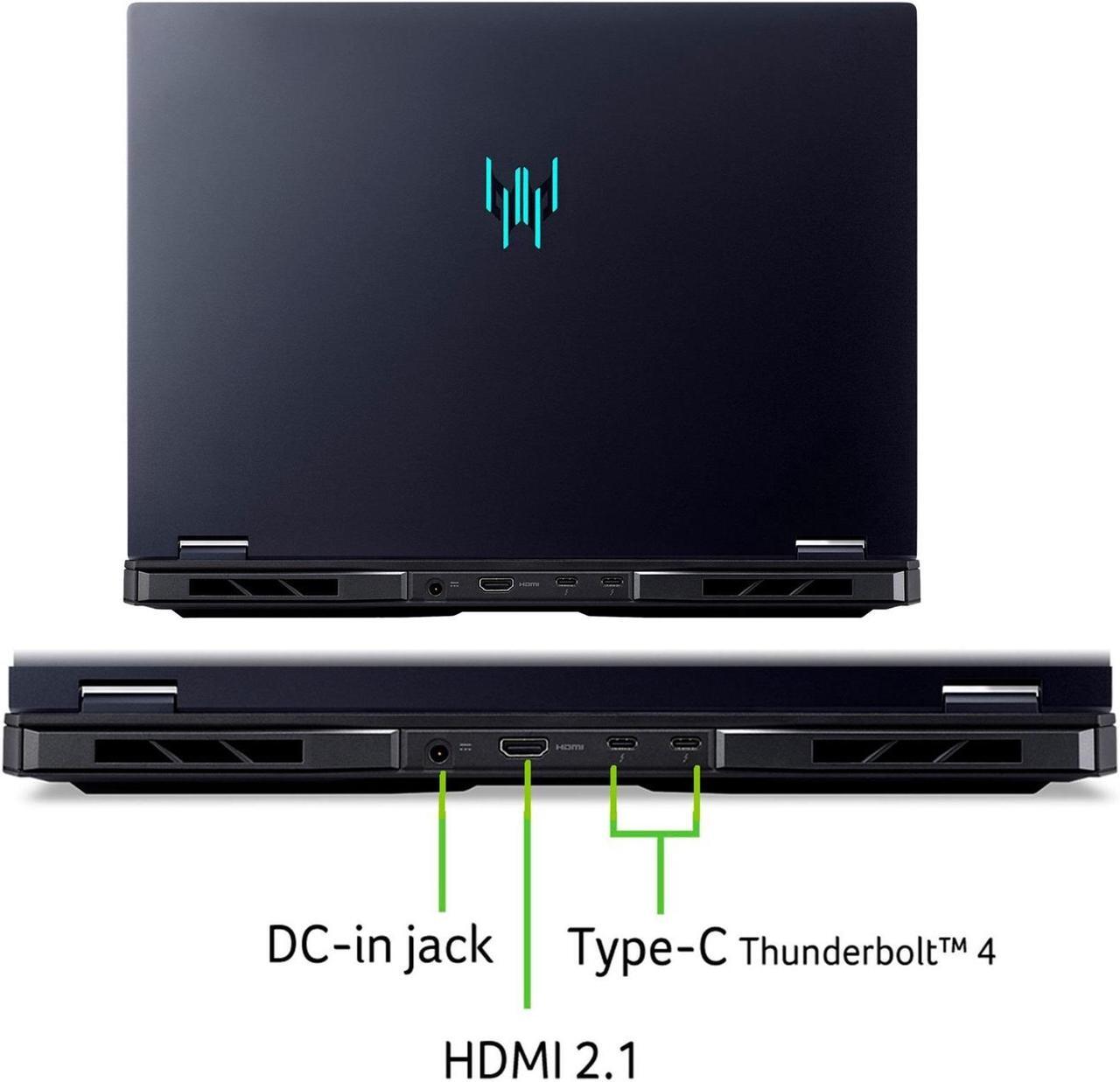 Alt view image 5 of 7 - Acer Predator Helios Neo 16 WUXGA IPS 165Hz Gaming NVIDIA GeForce RTX 4060 Intel Core i9-14900HX 64GB DDR5 RAM 2TB SSD HDMI Thunderbolt 4ZONE RGB Backlit Windows 11 Pro Black