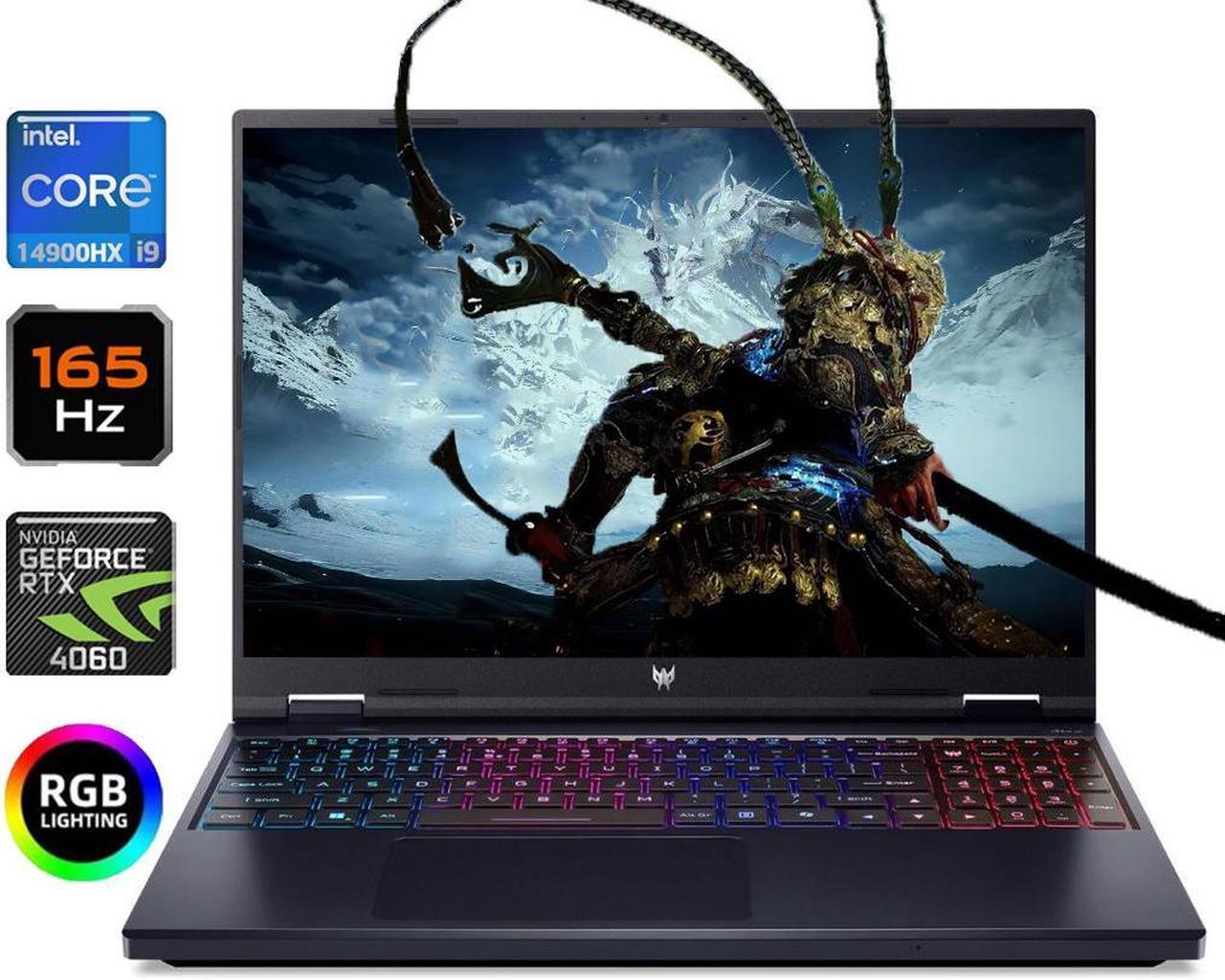 Main image of Acer Predator Helios Neo 16 WUXGA IPS 165Hz Gaming NVIDIA GeForce RTX 4060 Intel Core i9-14900HX 64GB DDR5 RAM 2TB SSD HDMI Thunderbolt 4ZONE RGB Backlit Windows 11 Pro Black