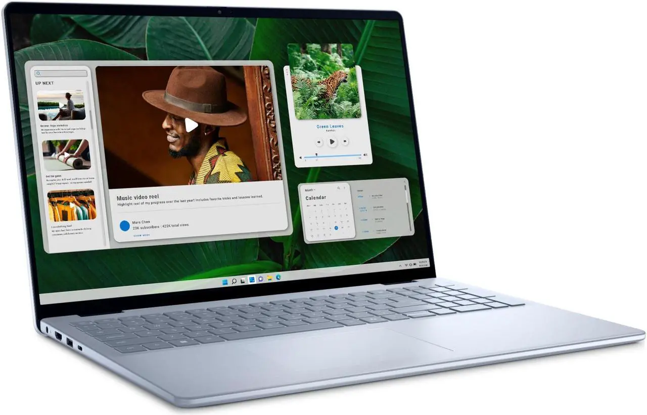 Alt view image 3 of 7 - Dell Inspiron 16" FHD+ Touchscreen Business Intel core 7 150U (Beats i7-1355U) 16GB DDR5 RAM 512GB SSD Intel Graphics Wi-Fi 6E Bluetooth 5.3 HDMI USB-C 3.2 Backlit Fingerprint Windows 11 Pro Ice Blue