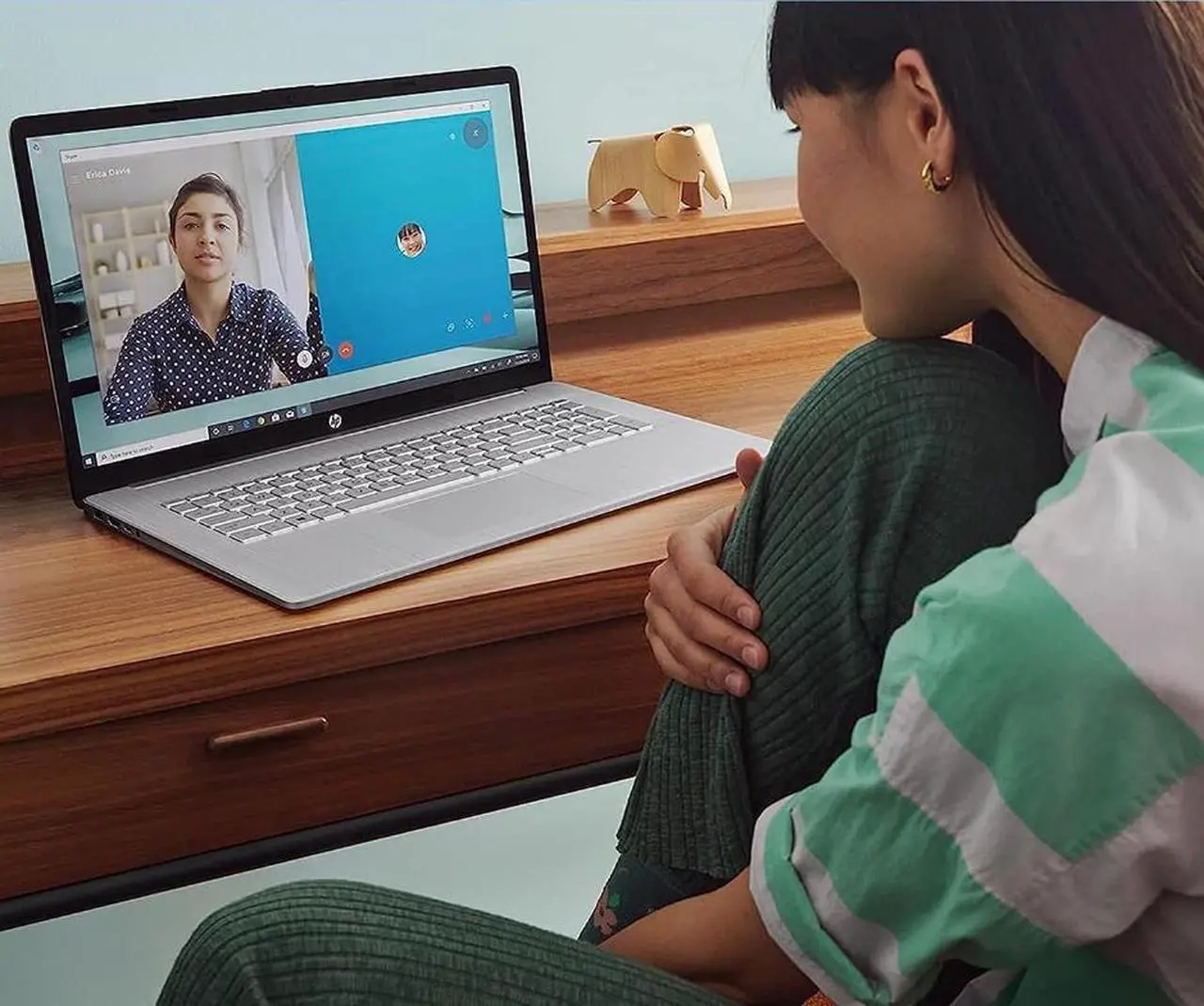 Alt view image 6 of 6 - New HP 17.3" HD+ (1600 X 900) TouchScreen AMD Radeon Graphics AMD Ryzen 5 7530U 32GB RAM 512GB SSD Wi-Fi 6 Bluetooth 5.3 USB Type-C HDMI 1.4 Windows 11 Pro Silver