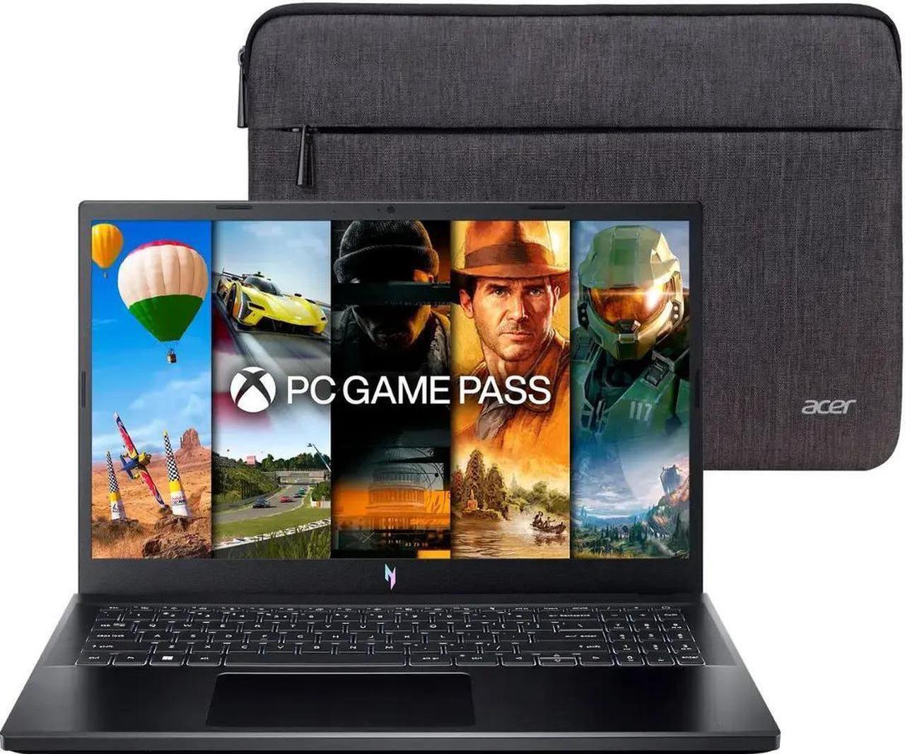 Alt view image 5 of 7 - Acer - Nitro V 15.6" 144Hz FHD Gaming NVIDIA GeForce RTX 4060 Intel Core i7-13620H (Beats Ryzen 7-7840HS) 64GB DDR5 RAM 2TB SSD Backlit KB HDMI 2.1 USB-C 3.2 Wi-Fi Bluetooth Windows 11 Pro Black
