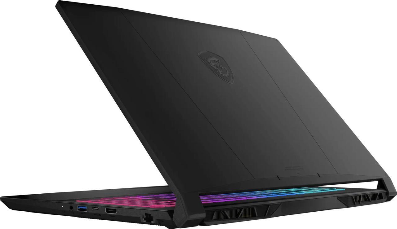 Alt view image 6 of 7 - MSI Katana 15 15.6" 144Hz FHD Gaming NVIDIA GeForce RTX 4070 AMD Ryzen 9-8945HS (Beats i9-14900) 32GB DDR5 RAM 512GB SSD DP1.4 HDMI USB-C Wi-Fi 4-Zone RGB Backlit Windows 11 Pro Black | Laptop Stand