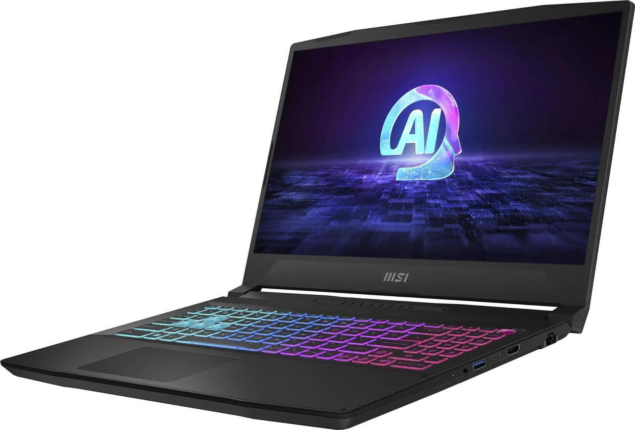 Alt view image 2 of 7 - MSI Katana 15 15.6" 144Hz FHD Gaming NVIDIA GeForce RTX 4070 AMD Ryzen 9-8945HS (Beats i9-14900) 32GB DDR5 RAM 512GB SSD DP1.4 HDMI USB-C Wi-Fi 4-Zone RGB Backlit Windows 11 Pro Black | Laptop Stand