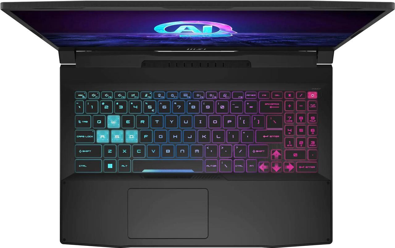Alt view image 4 of 7 - MSI Katana 15 15.6" 144Hz FHD Gaming NVIDIA GeForce RTX 4070 AMD Ryzen 9-8945HS (Beats i9-14900) 32GB DDR5 RAM 512GB SSD DP1.4 HDMI USB-C Wi-Fi 4-Zone RGB Backlit Windows 11 Pro Black | Laptop Stand