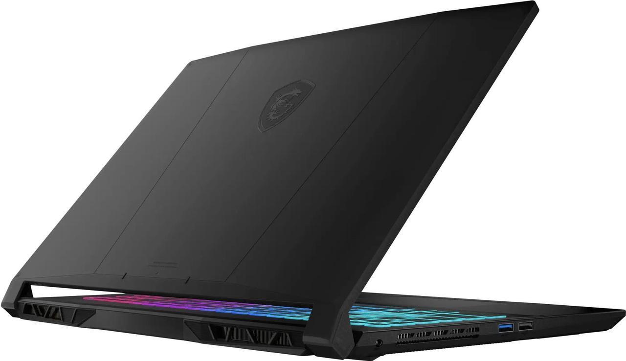 Alt view image 7 of 7 - MSI Katana 15 15.6" 144Hz FHD Gaming NVIDIA GeForce RTX 4070 AMD Ryzen 9-8945HS (Beats i9-14900) 32GB DDR5 RAM 512GB SSD DP1.4 HDMI USB-C Wi-Fi 4-Zone RGB Backlit Windows 11 Pro Black | Laptop Stand