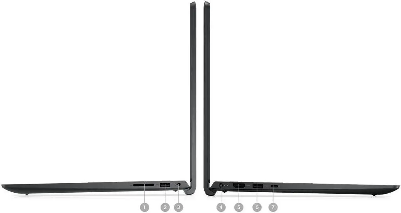 Alt view image 7 of 7 - Dell Inspiron 15.6" FHD Touch Intel Iris Xe graphics 13th Gen Intel Core i7-1355U 32GB RAM 1TB SSD 1TB HDD Wi-Fi 6 Bluetooth USB-C 3.2 HDMI 1.4 1080p Webcam Windows 11 Home Black | Value Bundle